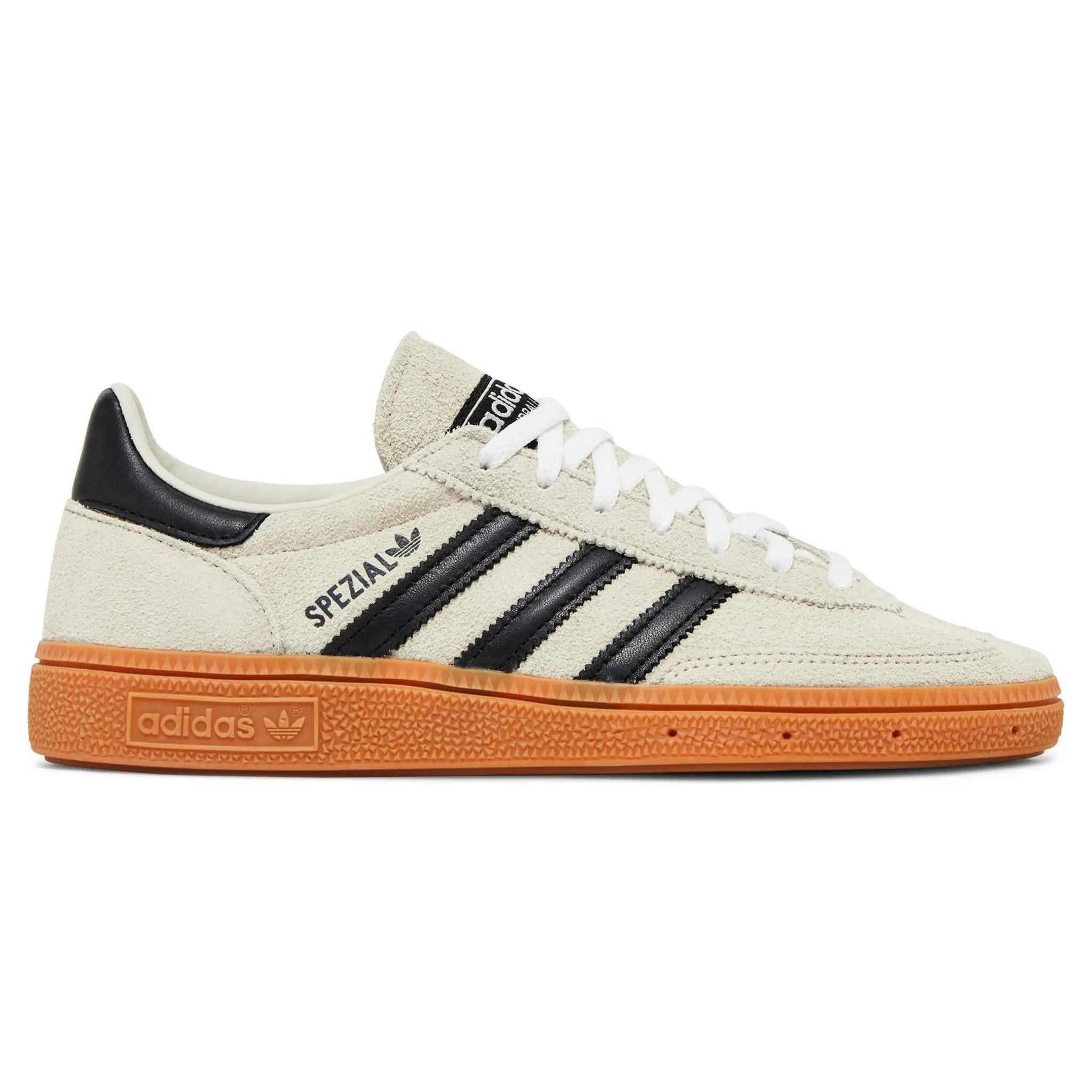 Side view of Adidas Handball Spezial Aluminum Core Black (W) IF6562